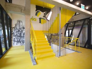 via-hotel-amsterdam Kabelnetten trappenhuis