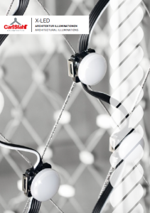 X-LED systemen met kabels productcatalogus Carl Stahl Architectuur