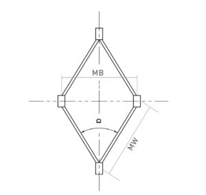 Geometry of cable mesh - Carl Stahl DecorCable