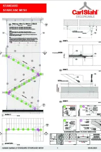 Standard staircase security with cable mesh by Carl Stahl DecorCable