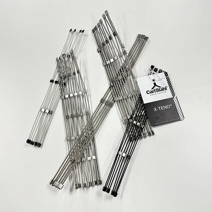 Cable mesh samples from Carl Stahl DecorCable