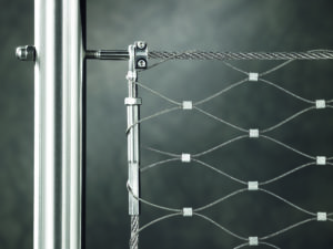 Cable mesh railing with border cable - Carl Stahl DecorCable