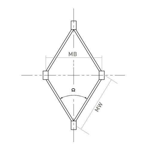 Geometry of cable mesh - Carl Stahl DecorCable