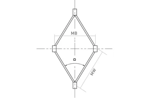 X-TEND® Stainless Steel Cable Mesh drawing