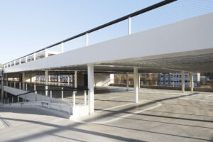 Balustrades met RVS kabelnetten in SBA - IMEC Parking in Leuven (Luca Beel) - Carl Stahl Benelux