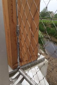 Hoekdetails balustradevullingen Carl Stahl Benelux kabelnetten details