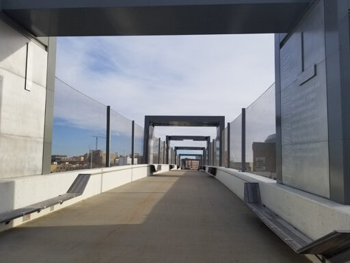 Bridge safety net - Haymarket Pedestrian Bridge