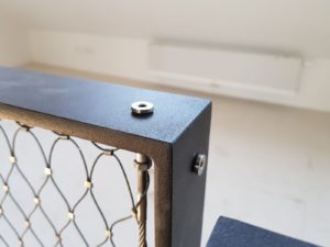 Hoekdetails balustradevullingen Carl Stahl Benelux kabelnetten details