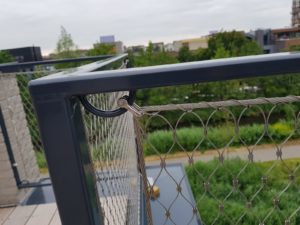 Doorvoerogen RVS balustradenetten balustradevulling x-tend Carl Stahl