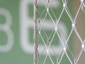 Stainless steel cable mesh with border rope from Carl Stahl DecorCable.