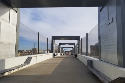 Bridge safety net - Haymarket Pedestrian Bridge