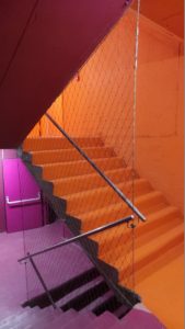 schalmgat net tussen spankabels